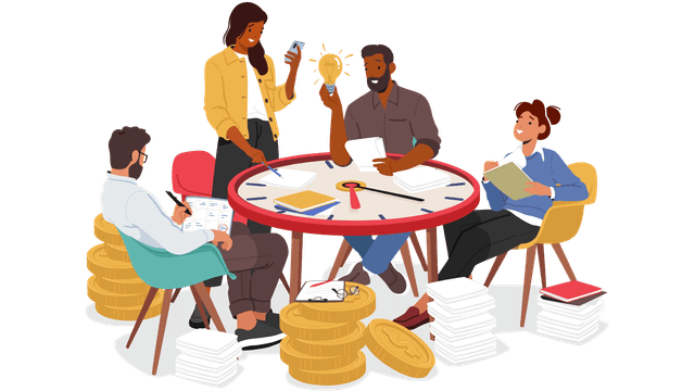 Collaborate with diverse groups icon